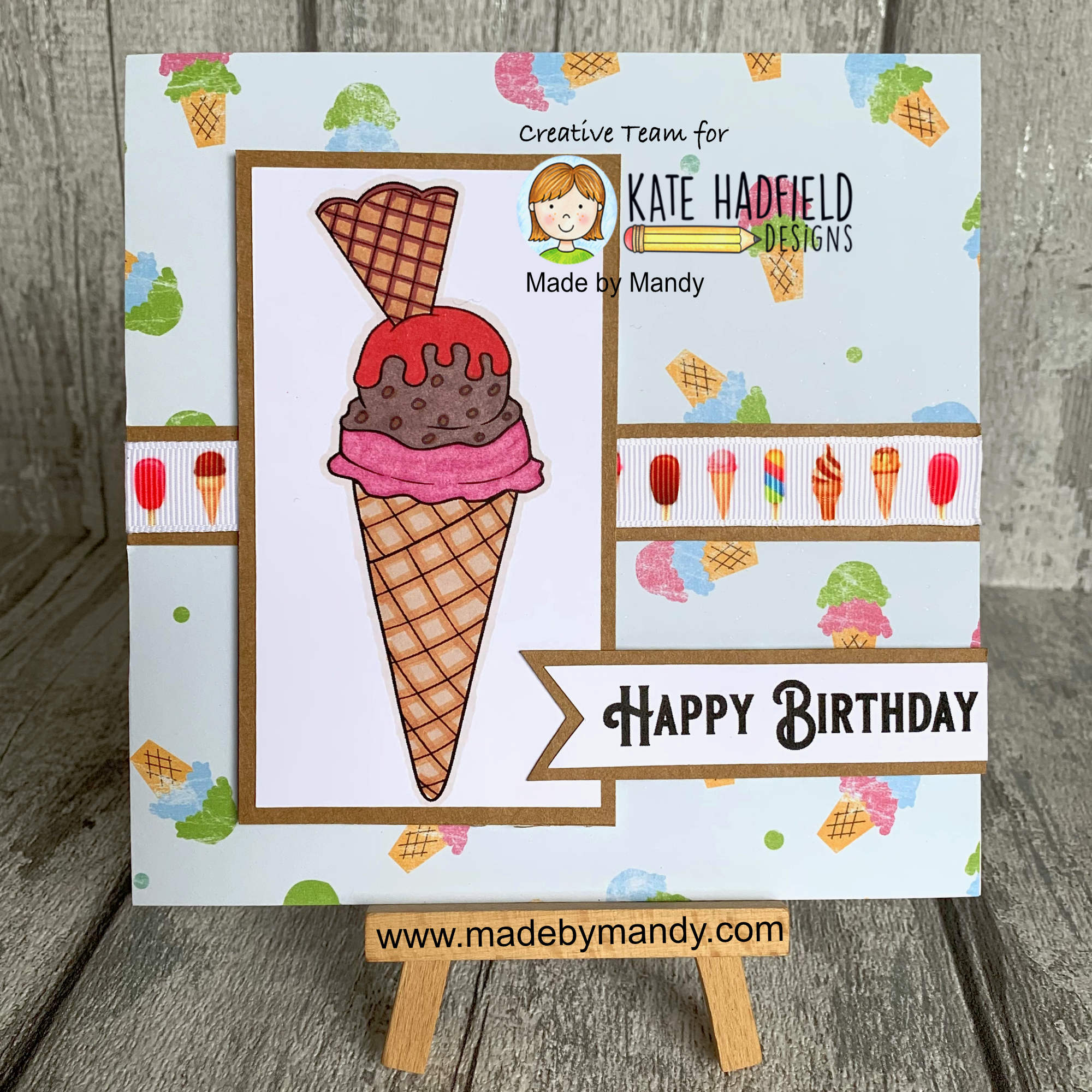 We All Scream For Ice Cream Stamps by Made By Mandy We All Scream For Ice Cream Stamps